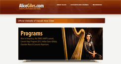 Desktop Screenshot of alicegiles.com